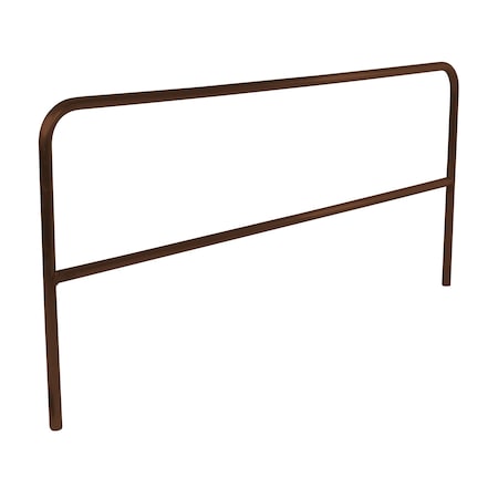 Vestil ALUMINUM PIPE SAFETY RAILING 96IN LONG-BROWN ADKR-8-BN